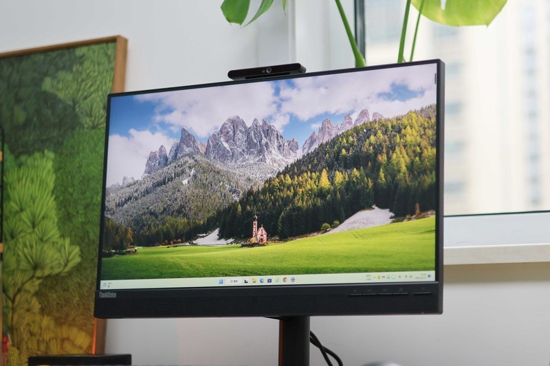 联想T24v-30显示器体验，自带红外高清摄像头，专为网课会议打造