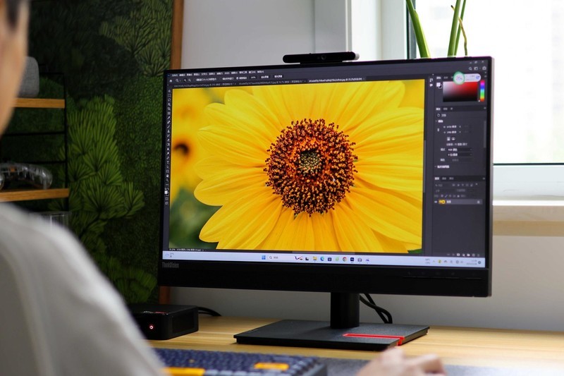 联想T24v-30显示器体验，自带红外高清摄像头，专为网课会议打造