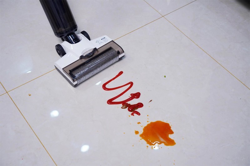 吸拖洗三位一体，边拖边吸，双倍洁净-SPARKUP F1洗地机分享