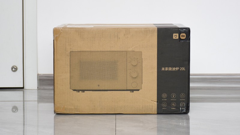 米家微波炉20L：五档加热，翻热解冻全搞定！