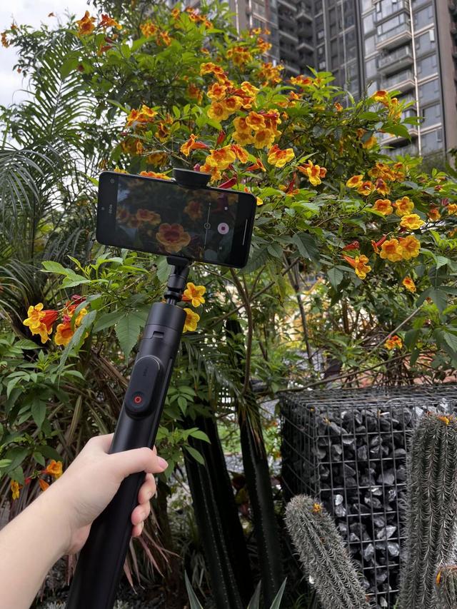 旅行高端自拍杆体验——SEAJIC施吉客大力神落地自动弹开专利支架