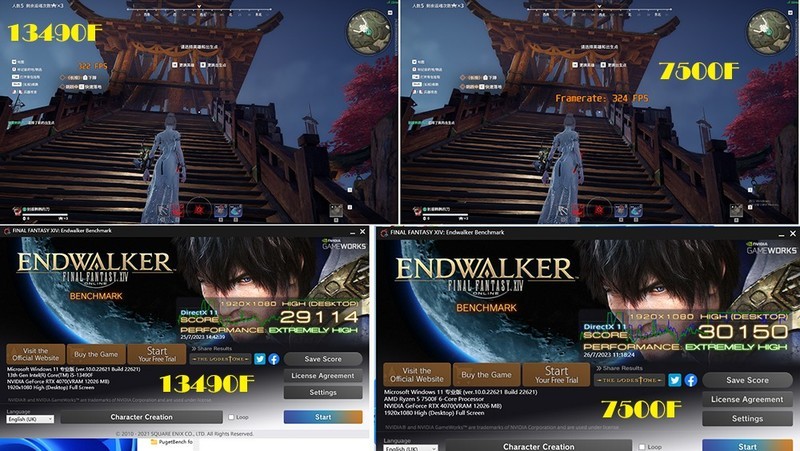 沉浸式装机13490F与7500F怎么选？