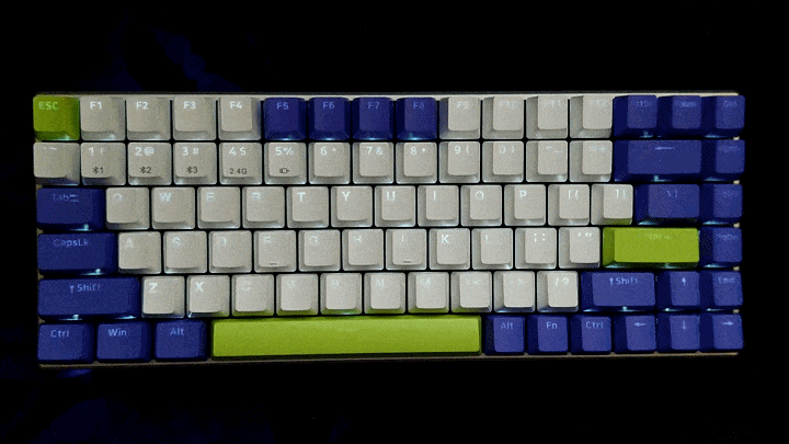 多模无线静音键盘，颜值控的选择，雷柏V700-8A机甲紫体验