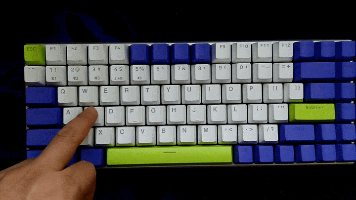 多模无线静音键盘，颜值控的选择，雷柏V700-8A机甲紫体验