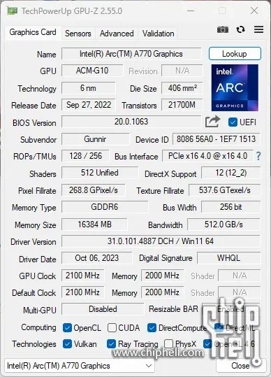 纯白颜值卡也是实力派！intel Arc A770 A750显卡开箱测评