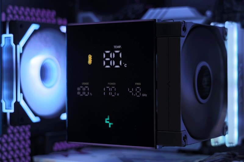 黑色风冷海景房装机方案：14600K+4070Ti S+九州风神数显冰立方风冷+安钛克C8海景房装