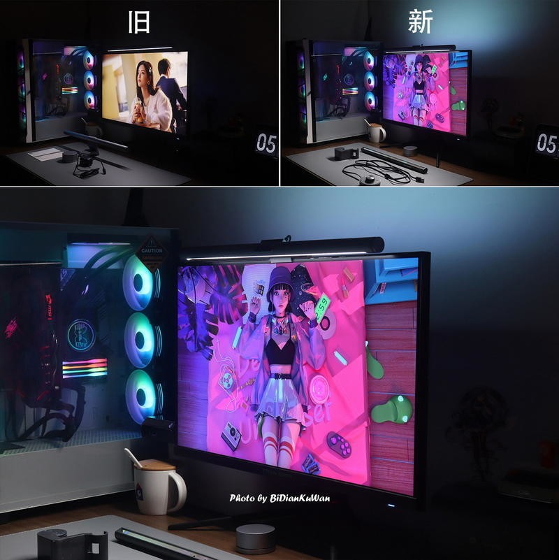 桌面冷暖光，墙面RGB，巧用Yeelight屏幕挂灯Pro打造完美桌搭方案