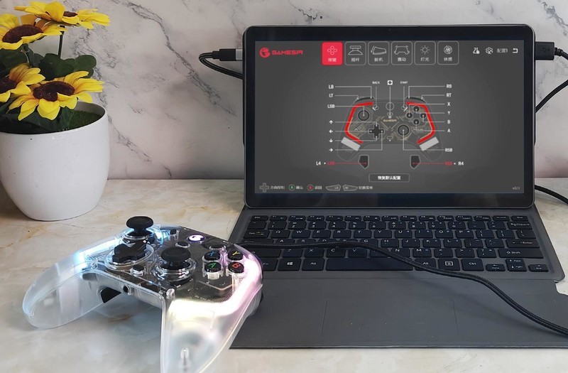 酷炫灯光灵敏操控，盖世小鸡GAMESIR-T4幻境有线游戏手柄