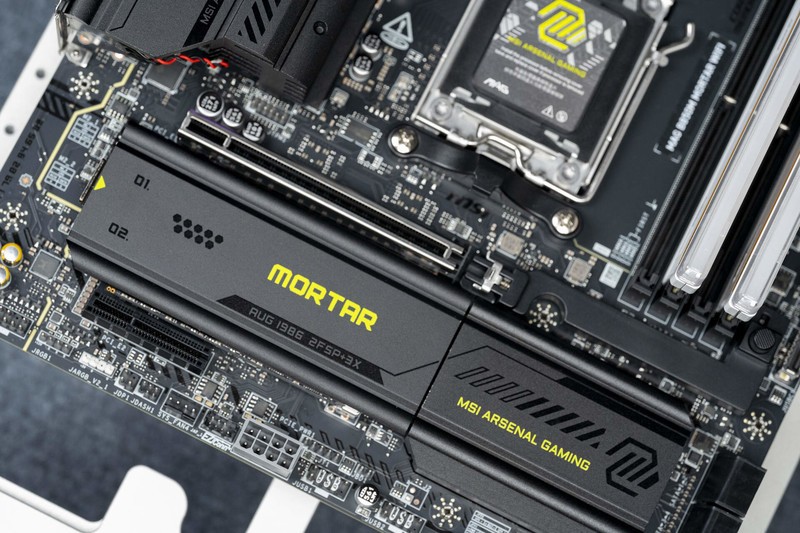 B850主板就给2条PCIe 5，微星MAG B850M MORTAR WIFI主板评测
