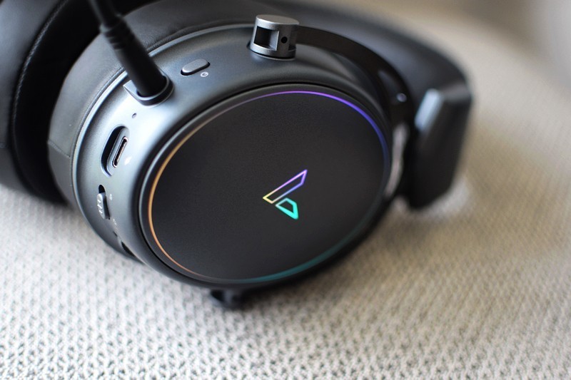 物理双音腔结构 雷柏VH800双模无线RGB游戏耳机