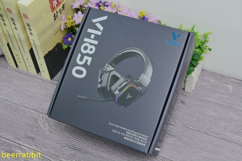 雷柏VH850游戏耳机：三模 双音腔 兼容多平台