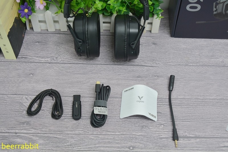 雷柏VH850游戏耳机：三模 双音腔 兼容多平台