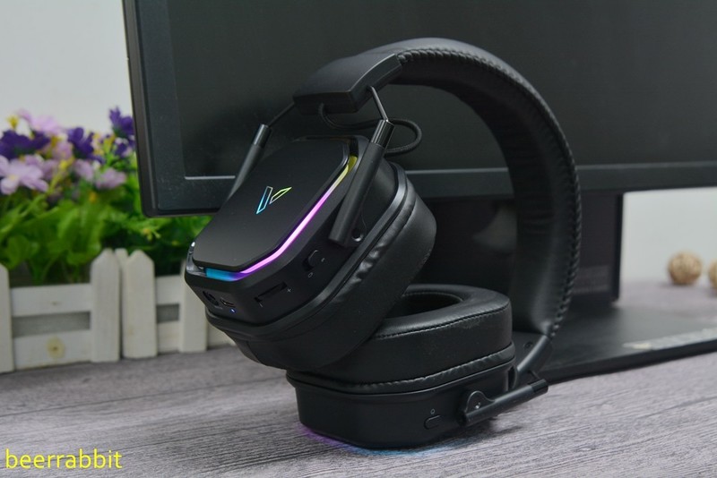 雷柏VH850游戏耳机：三模 双音腔 兼容多平台