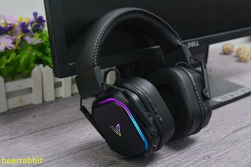 雷柏VH850游戏耳机：三模 双音腔 兼容多平台