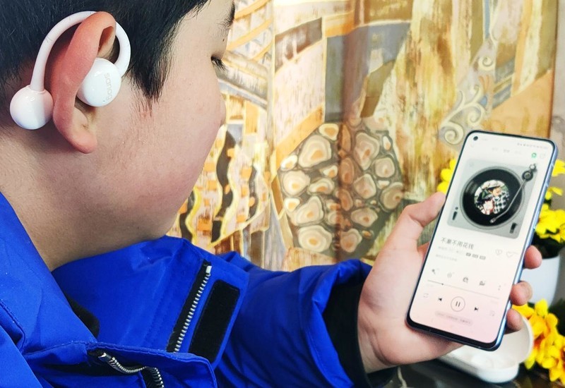 高颜值，无压感，音质好，sanag塞那Z61耳挂式耳机