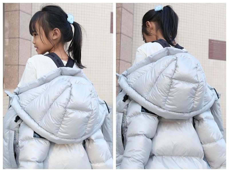 儿童冬装最佳优选：天石鹅铠甲儿童长款羽绒服详评