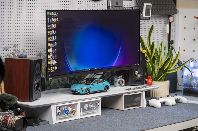 微星34寸QD-OLED带鱼屏体验，240Hz高刷游戏办公但用难回