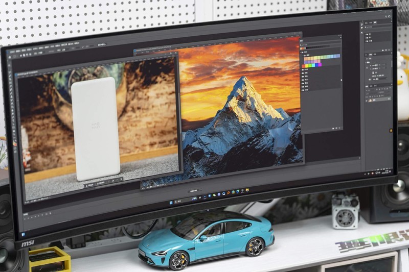 微星34寸QD-OLED带鱼屏体验，240Hz高刷游戏办公但用难回