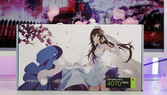 盈通RTX 4070 SUPER樱瞳花嫁性能颜值双巅峰，让你男友激动流泪的好物