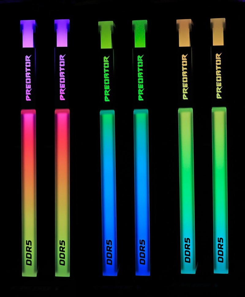 稳超7600 C38！宏碁掠夺者 Vesta II 炫光星舰 RGB DDR5 6800 16G*2 C32