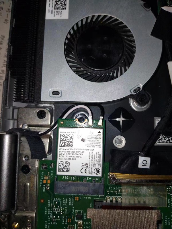 dell笔记本(p69g)突然主板BISO无法识别WIFI模块，请大佬们解答谢谢