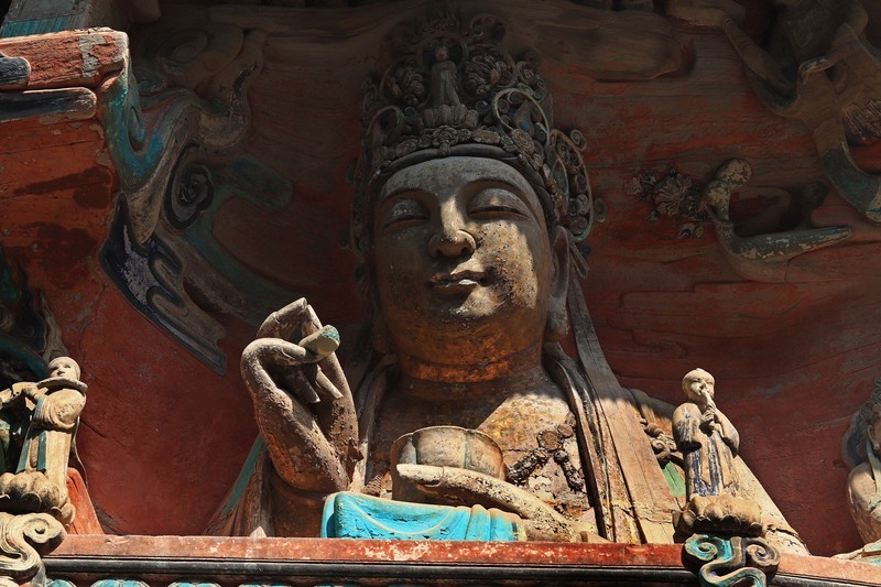 游览重庆大足宝顶山石刻（一）