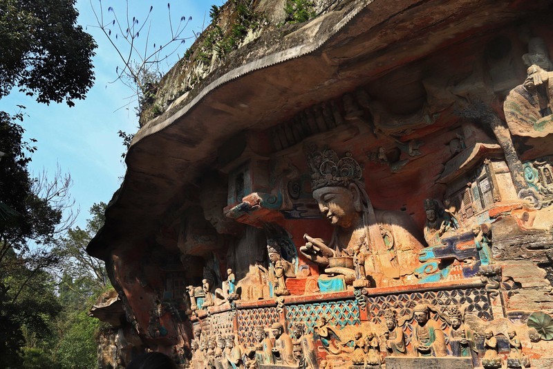 游览重庆大足宝顶山石刻（一）