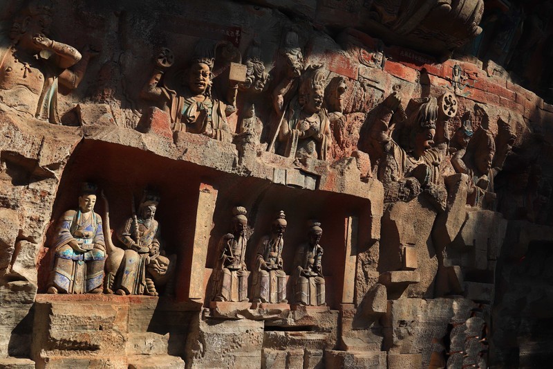 游览重庆大足宝顶山石刻（一）