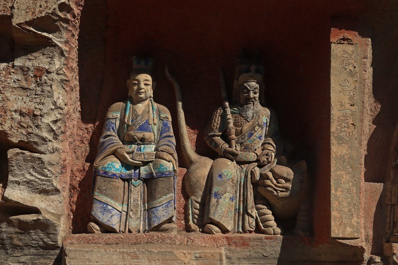 游览重庆大足宝顶山石刻（一）