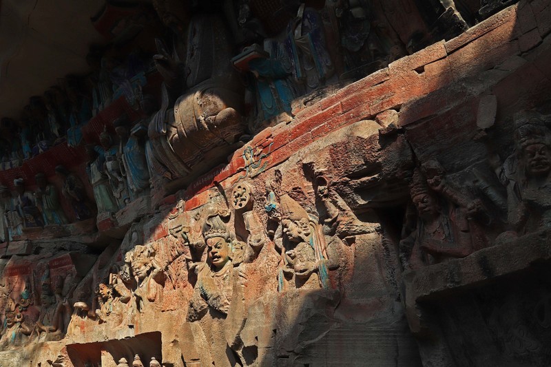 游览重庆大足宝顶山石刻（一）