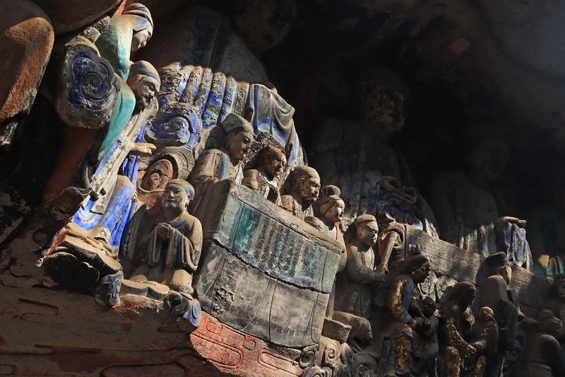 游览重庆大足宝顶山石刻（一）