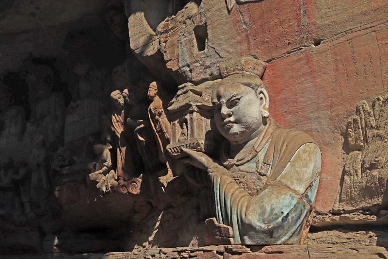 游览重庆大足宝顶山石刻（二）