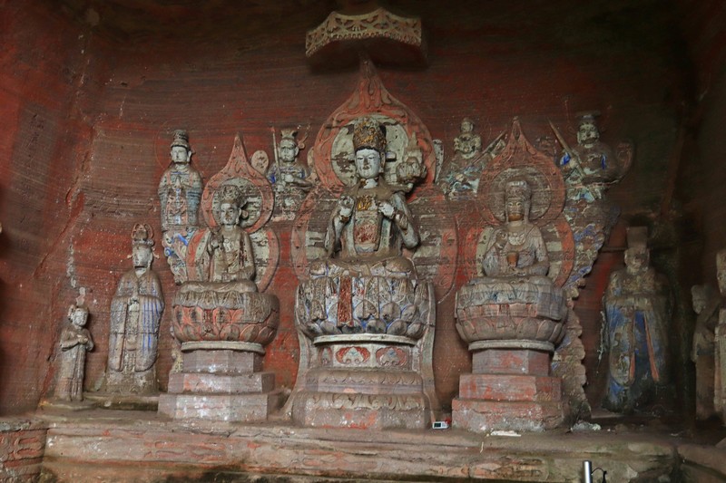 游览重庆大足北山石刻