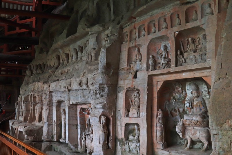 游览重庆大足北山石刻