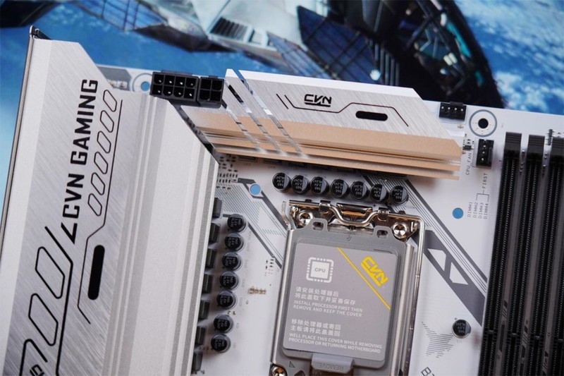 白色主题装机，七彩虹CVN B760M FROZEN D5一马当先，颜值性能全有了