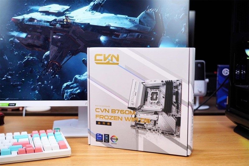 白色主题装机，七彩虹CVN B760M FROZEN D5一马当先，颜值性能全有了