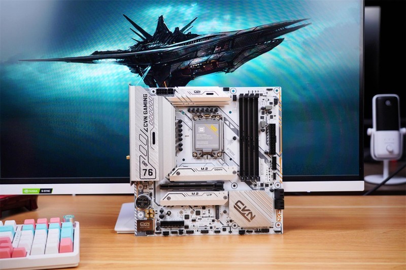 白色主题装机，七彩虹CVN B760M FROZEN D5一马当先，颜值性能全有了