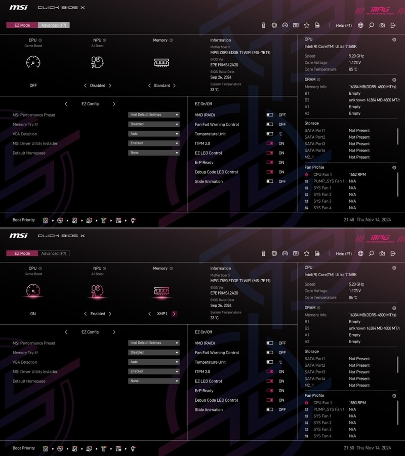几乎无槽点 微星MPG Z890 EDGE TI WIFI刀锋钛主板 值得拥有