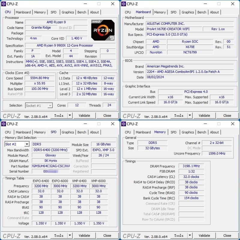 快人一步更省电，AMD R9 9900X首发评测及装机分享