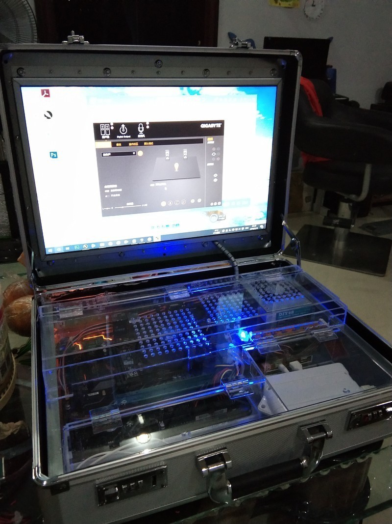 手提箱电脑制作，用密码箱作为电脑机箱！
