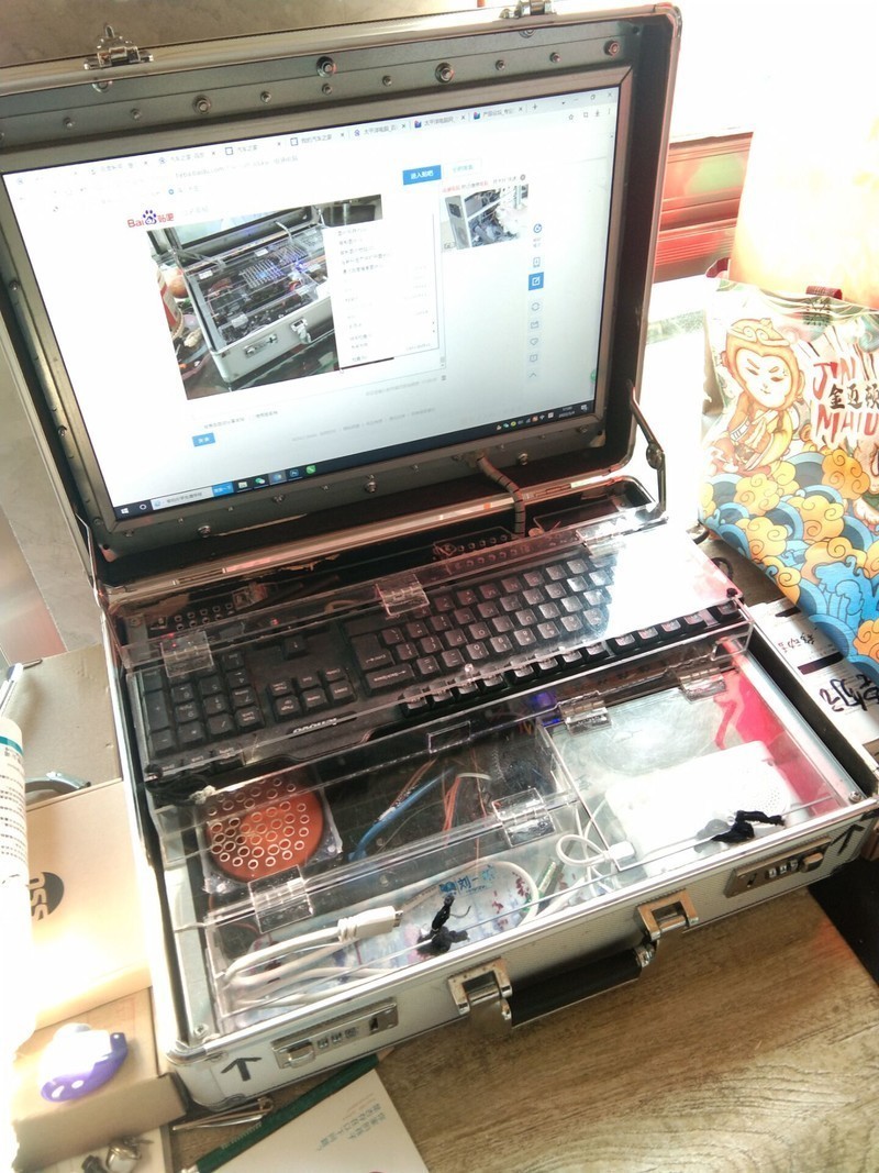 手提箱电脑制作，用密码箱作为电脑机箱！