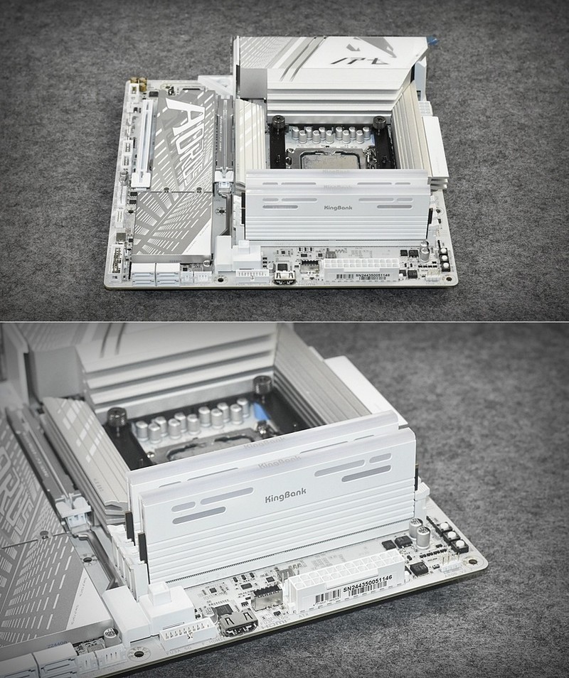 国货高频8000MHz金百达D5星刃RGB U7 265K+Z890M冰雕实测