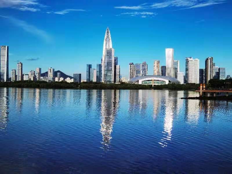 天高云淡深圳湾