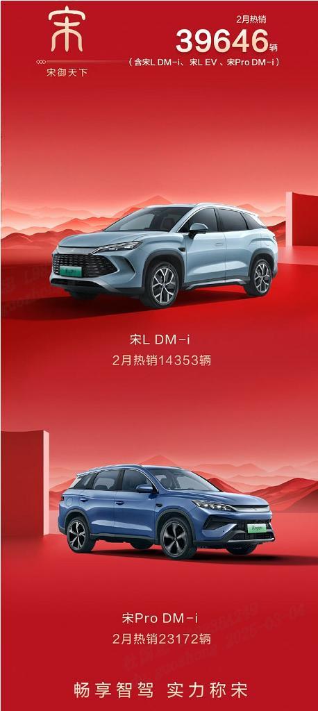 比亚迪宋家族蝉联2024年中国SUV销冠