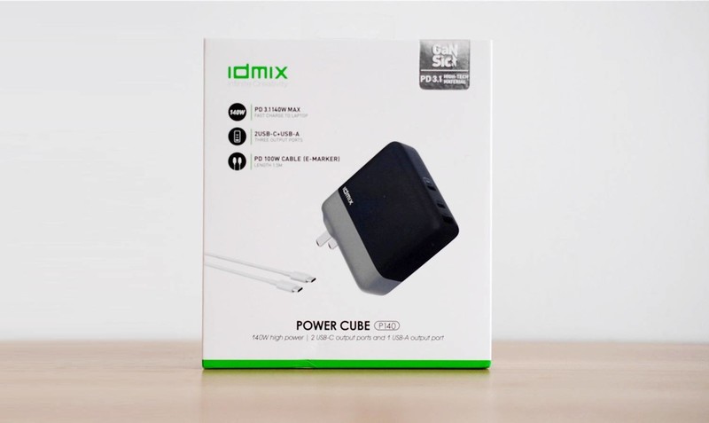 IDMIX 140W氮化镓充电器，一个抵三，出差旅行必备！