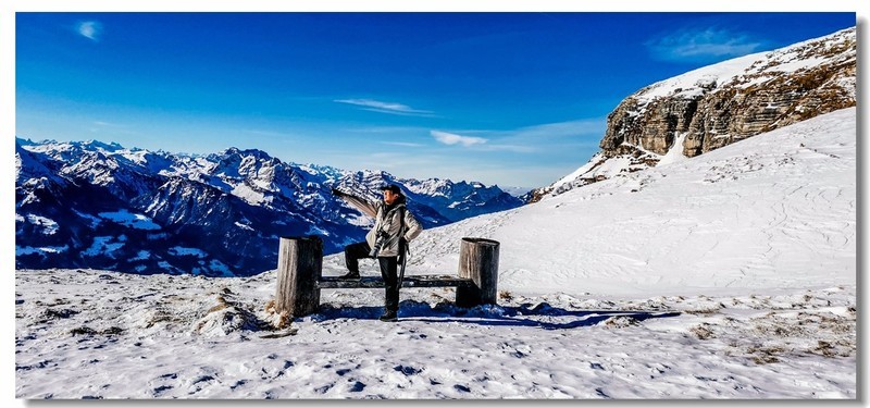 瑞士雪山游拍之--手机人物