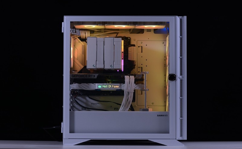 好看实用还不贵的白色装机方案，先马黑洞X雪装版+12400+3070Ti装机分享