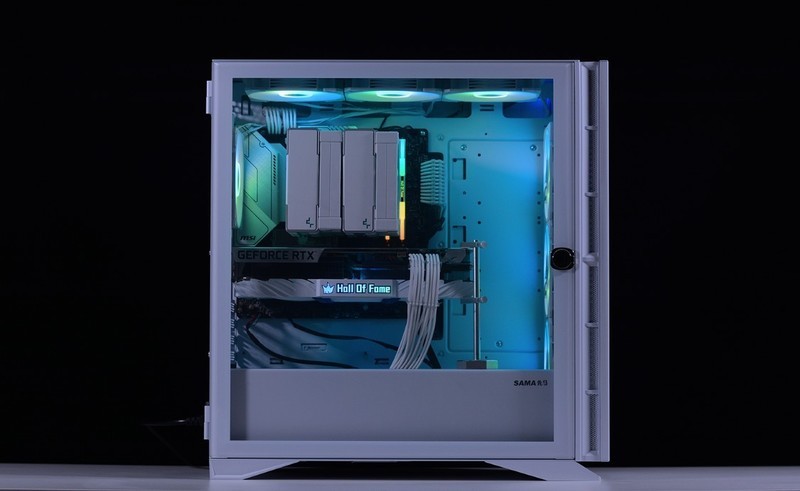 好看实用还不贵的白色装机方案，先马黑洞X雪装版+12400+3070Ti装机分享