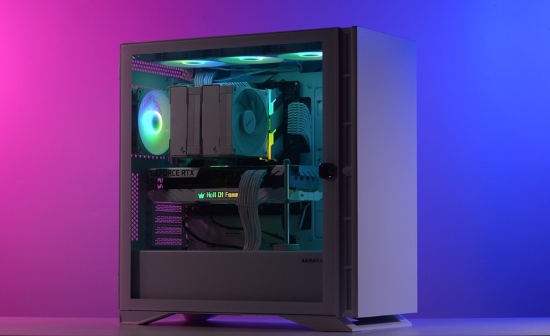 好看实用还不贵的白色装机方案，先马黑洞X雪装版+12400+3070Ti装机分享