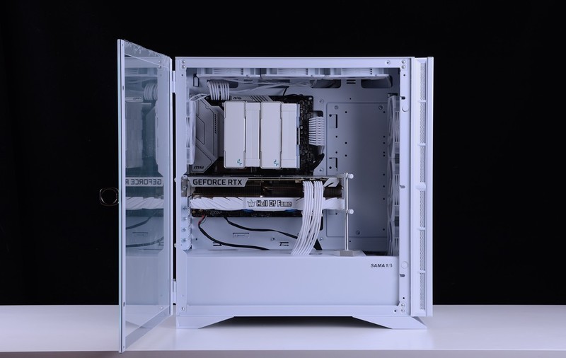 好看实用还不贵的白色装机方案，先马黑洞X雪装版+12400+3070Ti装机分享